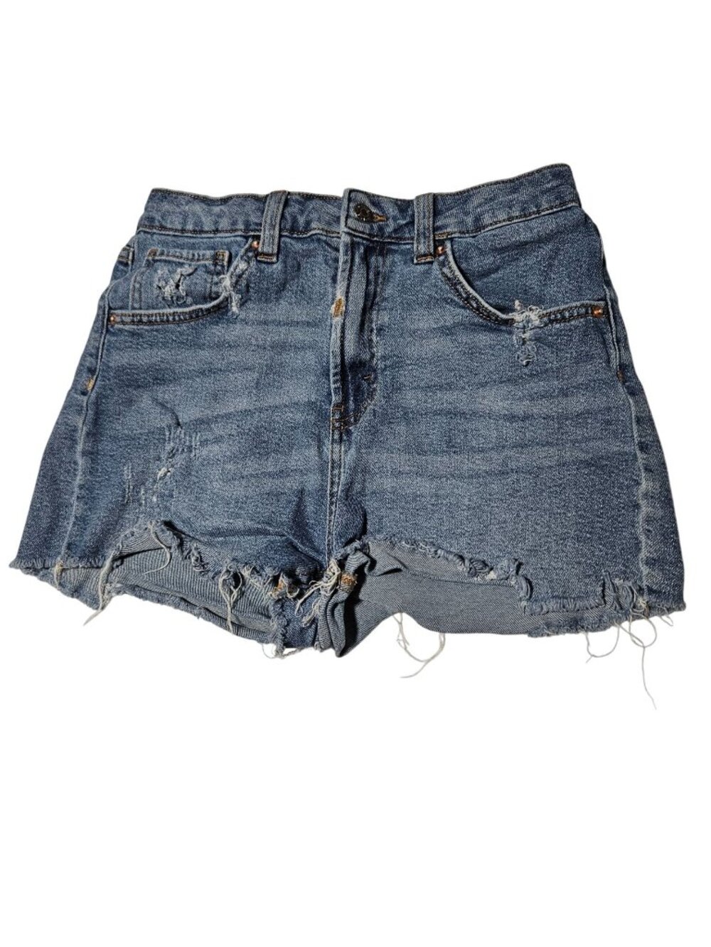 Wild Fable Highest Rise Mom Jean Shorts Womens Size 6 Medium Wash Denim Cutoffs